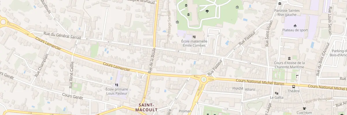 Plan du 57 Rue du Général Sarrail à Saintes