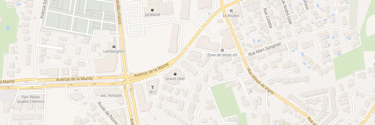 Plan du 212B Av de la Marne à Mérignac