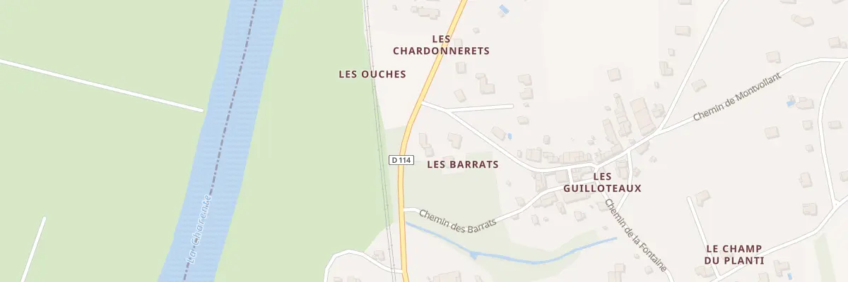 Plan du 222 Rte du Val de Charente à Bussac-sur-Charente