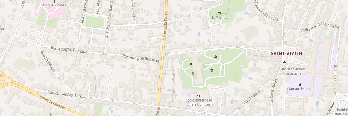 Plan du 35 Rue Albin Delage à Saintes