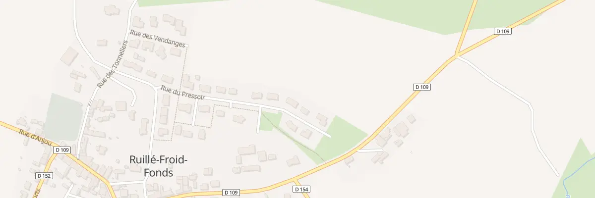 Plan du 13 Rue du Pressoir à Ruillé-Froid-Fonds