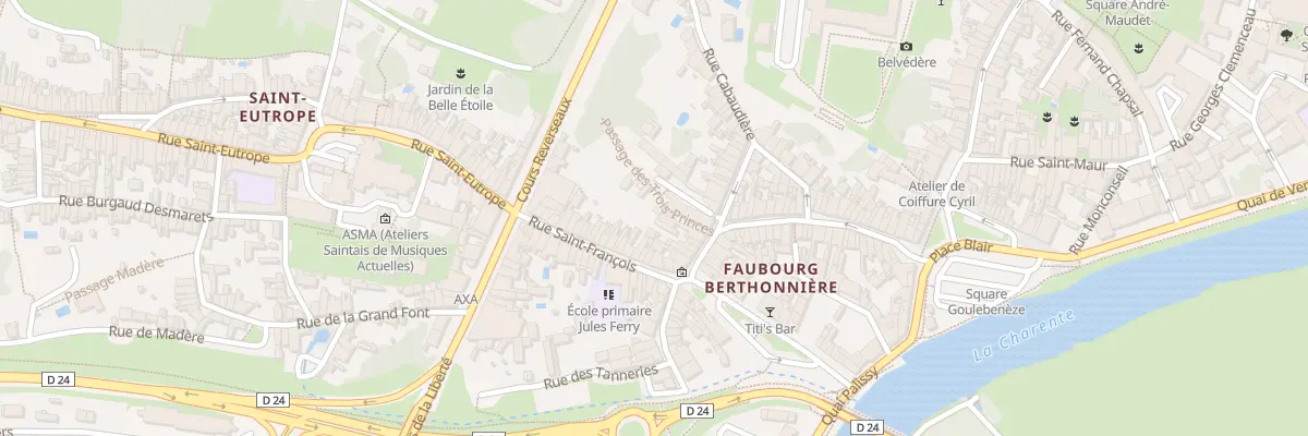 Plan du 60B Rue Berthonniere à Saintes
