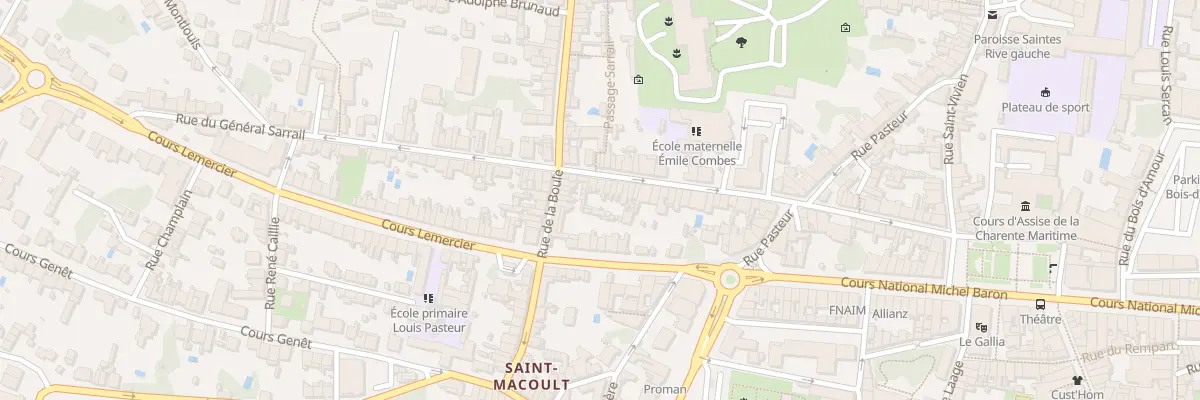 Plan du 65 Rue du Général Sarrail à Saintes