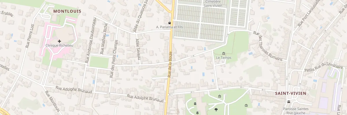Plan du 106 Rue de la Boule à Saintes