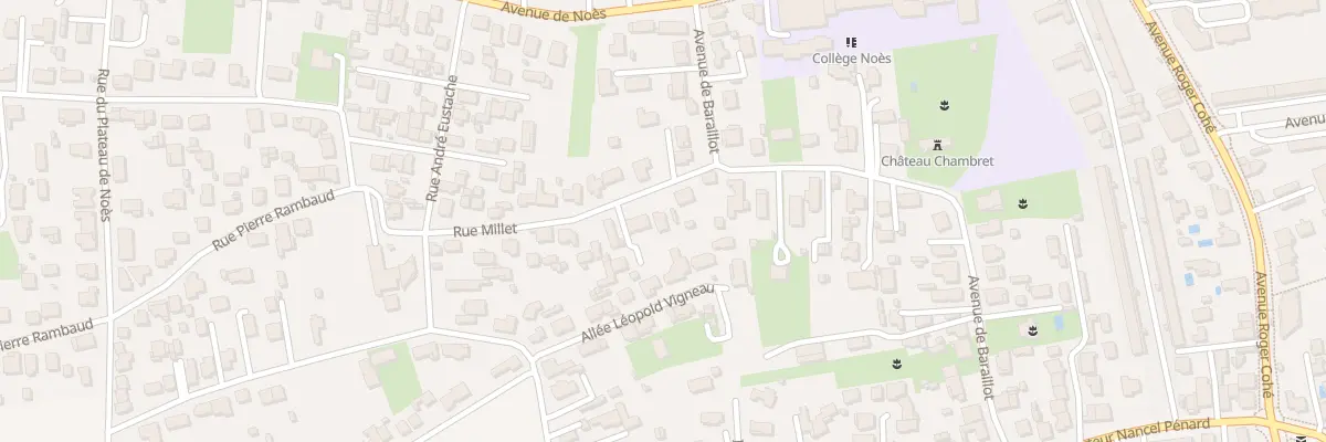 Plan du 6 Rue Millet à Pessac