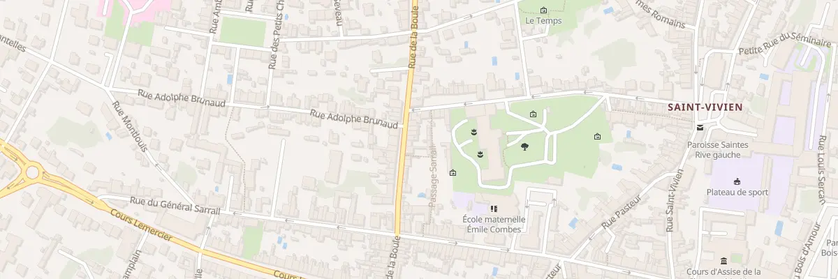 Plan du 74 Rue de la Boule à Saintes