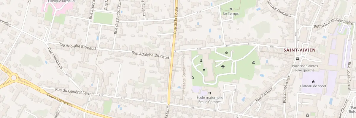 Plan du 78 Rue de la Boule à Saintes