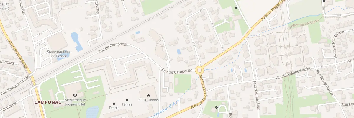 Plan du 2B Rue Camponac à Pessac