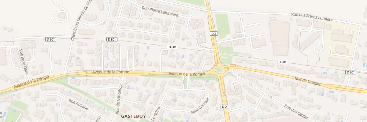 Plan du 12 Av de la Pompe à Eysines