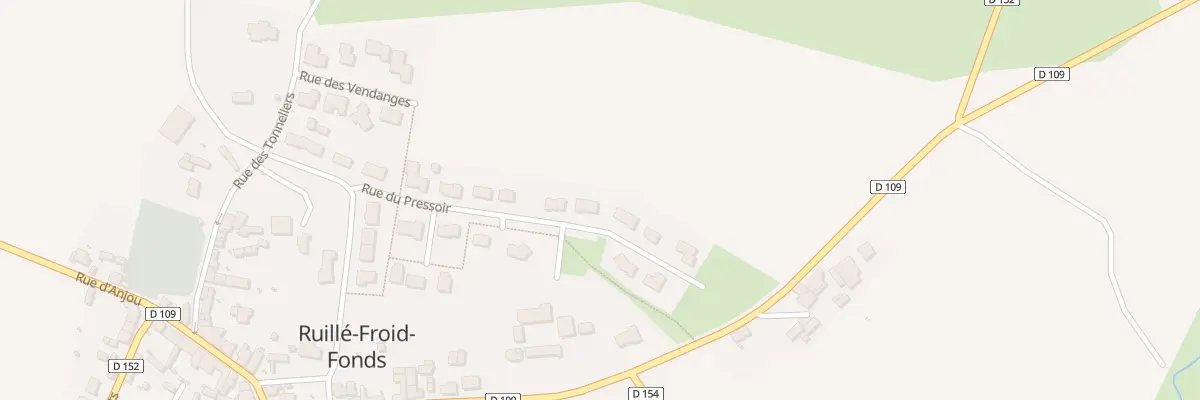 Plan du 11 Rue du Pressoir à Ruillé-Froid-Fonds
