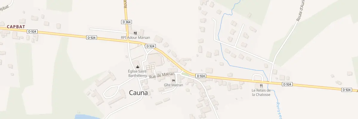 Plan du 127 Le Bourg à Cauna