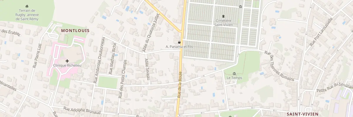 Plan du 103 Rue de la Boule à Saintes