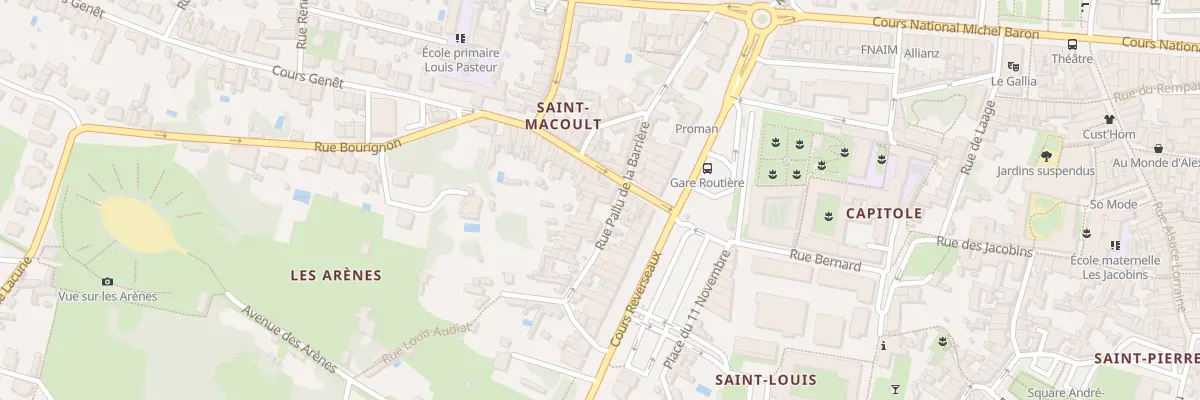 Plan du 23B Rue Pallu de la Barrière à Saintes