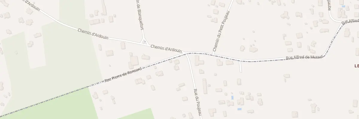 Plan du 68 Rue du Poujeau à Blanquefort