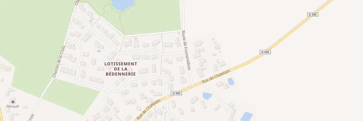 Plan du 1 Rue de la Bédennerie à Coudray