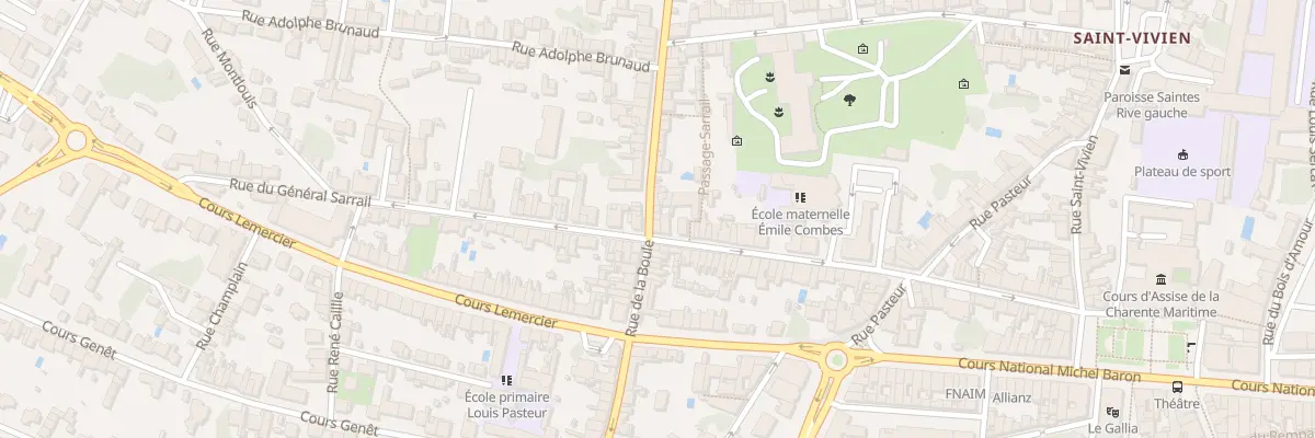 Plan du 48 Rue de la Boule à Saintes
