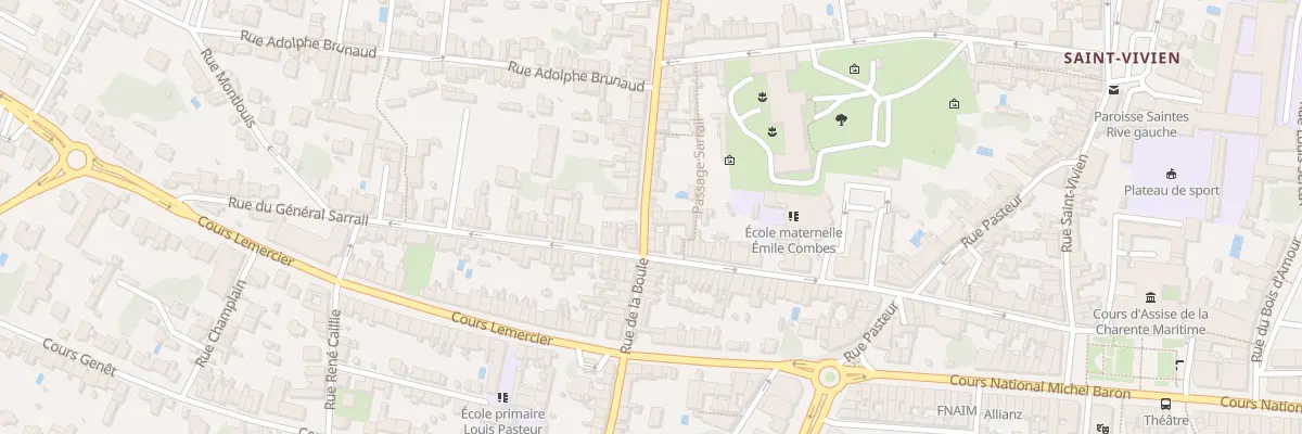Plan du 52 Rue de la Boule à Saintes