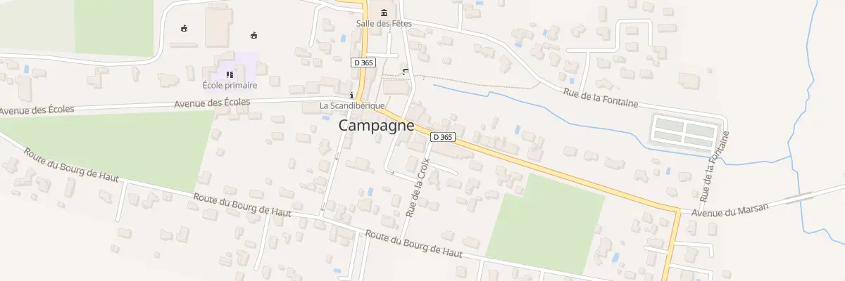 Plan du 30 Av du Marsan à Campagne