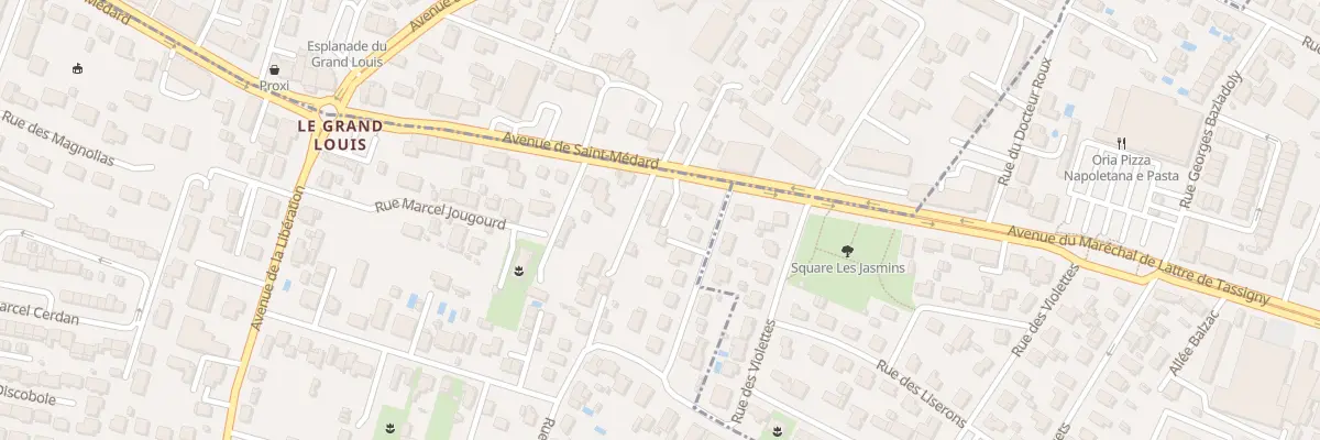 Plan du 6 Av de Saint-Medard à Mérignac