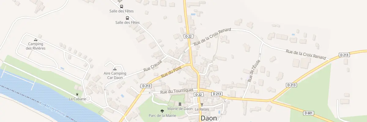 Plan du 9 Rue des Martyrs de Formusson à Daon
