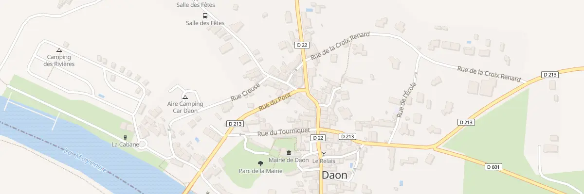 Plan du 2 Rue du Pont à Daon