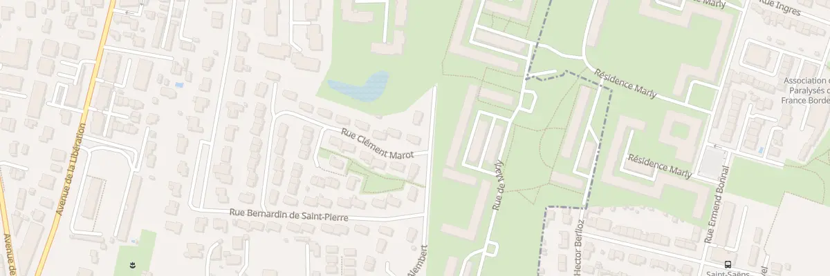 Plan du 1 Rue Clément Marot à Mérignac