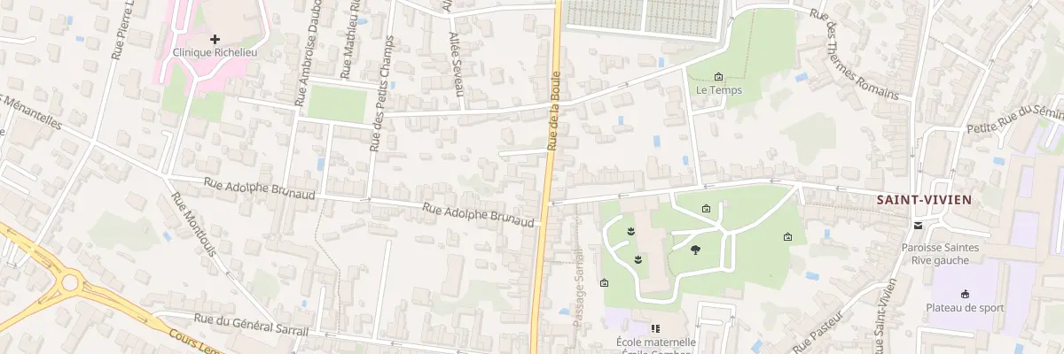 Plan du 79 Rue de la Boule à Saintes