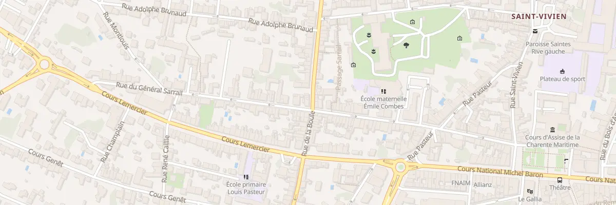 Plan du 62 Rue du Général Sarrail à Saintes