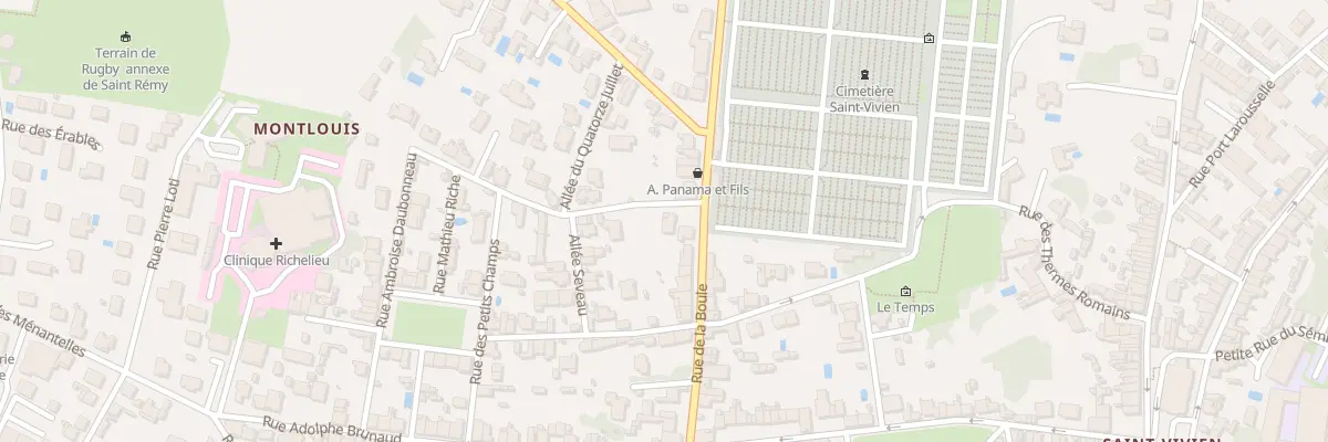 Plan du 105 Rue de la Boule à Saintes