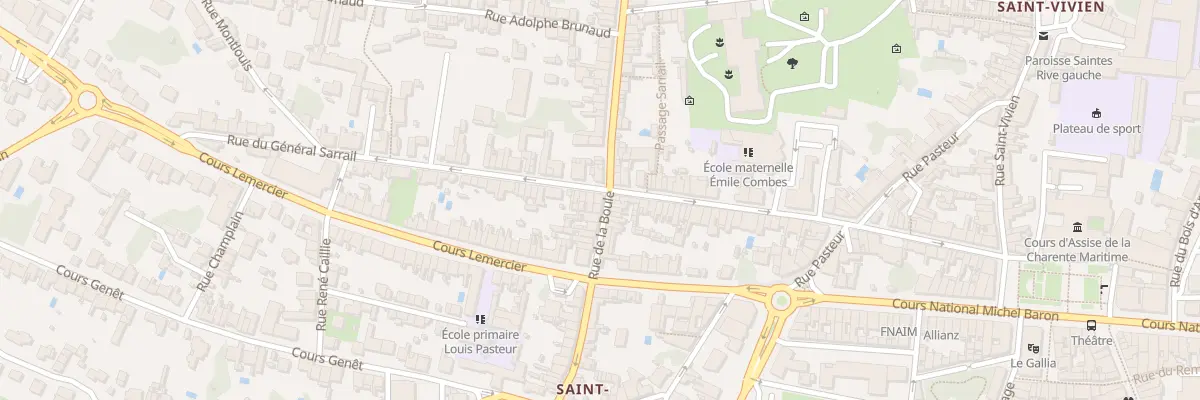 Plan du 41 Rue de la Boule à Saintes
