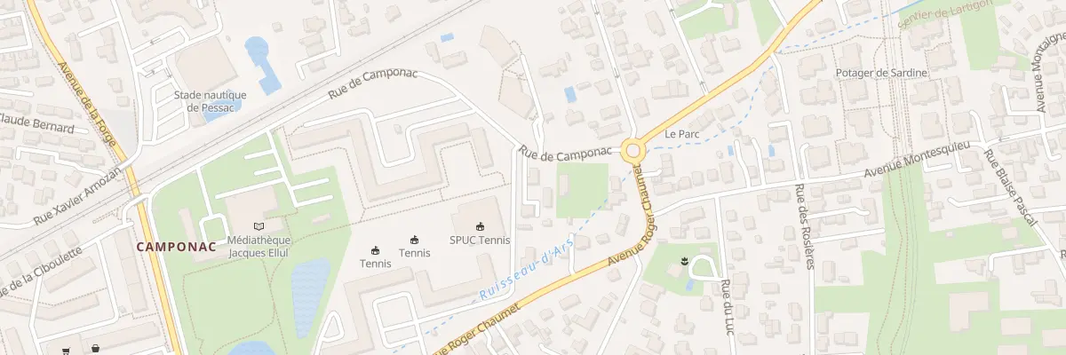 Plan du 7 Rue Camponac à Pessac