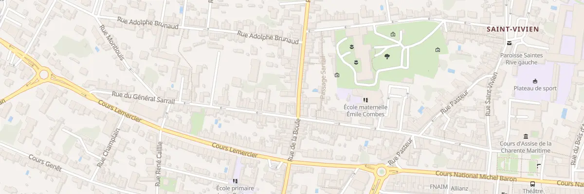 Plan du 49A Rue de la Boule à Saintes