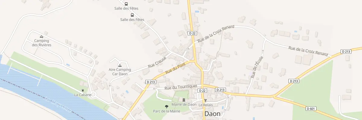 Plan du 24 Rue des Martyrs de Formusson à Daon