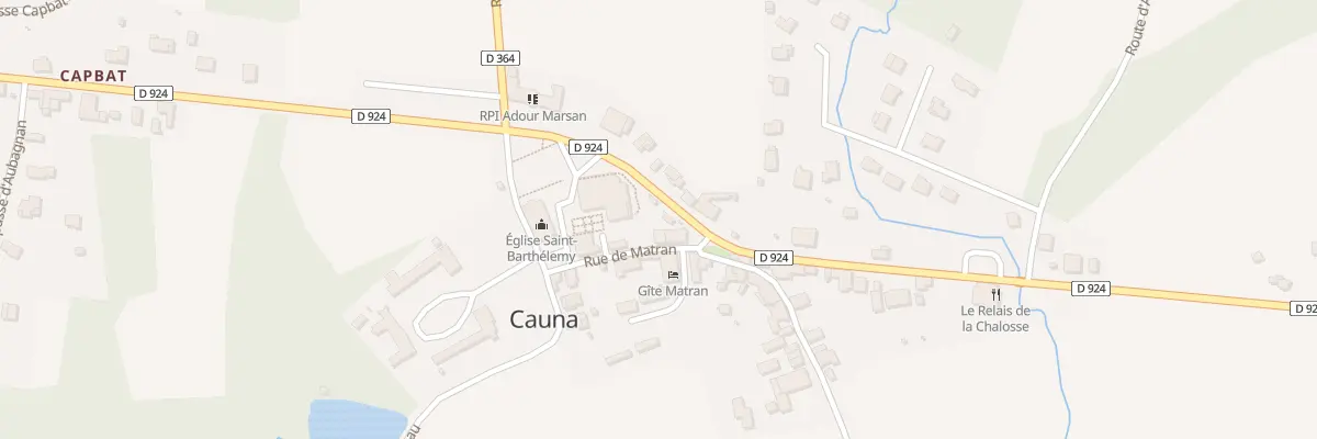 Plan du 99 Le Bourg à Cauna