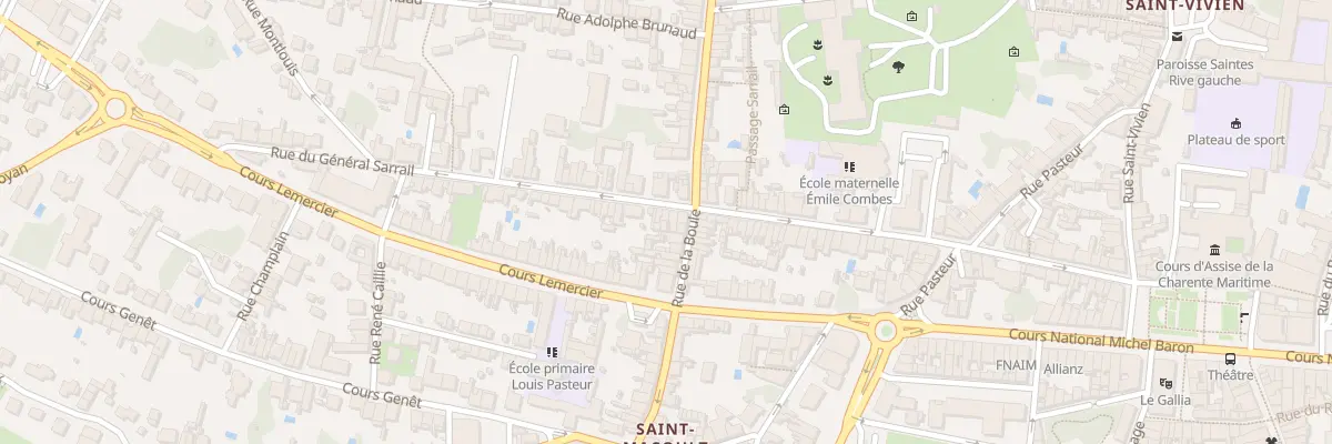 Plan du 83 Rue du Général Sarrail à Saintes