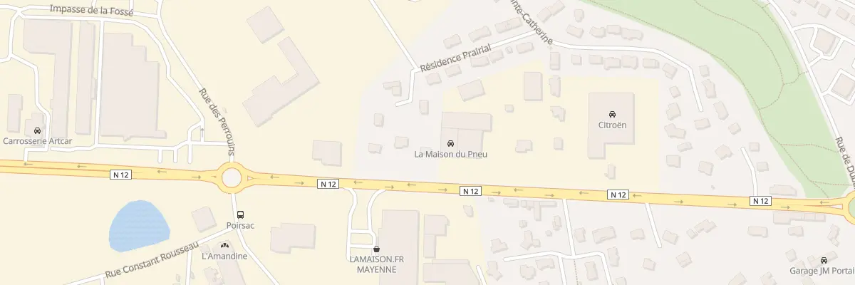 Plan du 460 Rue de Rennes à Mayenne