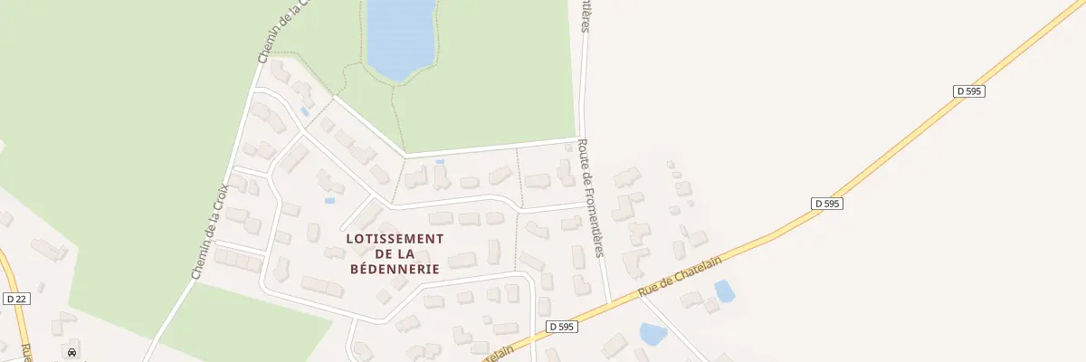 Plan du 2 Rue de la Bédennerie à Coudray