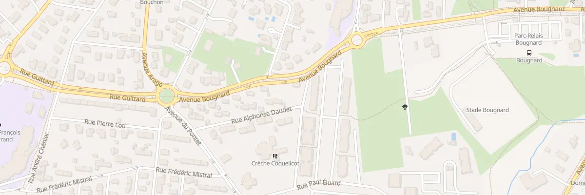 Plan du 2B Rue Alphonse Daudet à Pessac