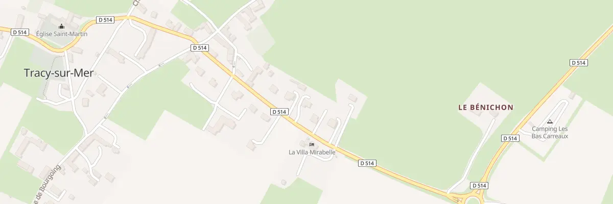 Plan du 10 Rte de Port-en-Bessin à Tracy-sur-Mer