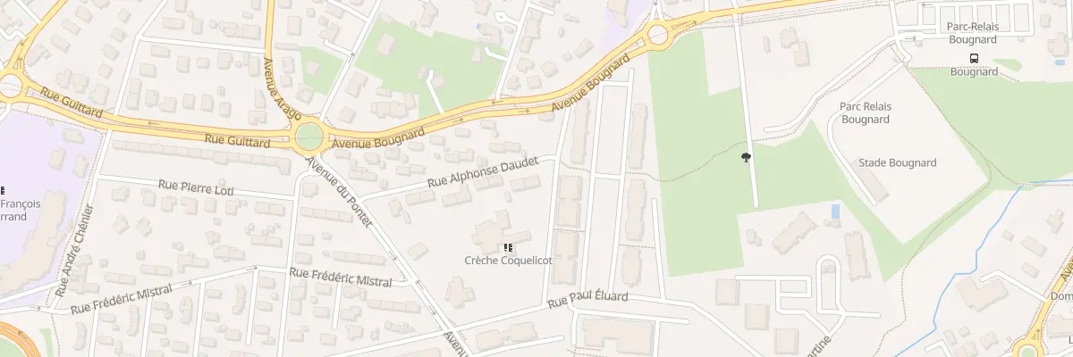 Plan du 1 Rue Alphonse Daudet à Pessac