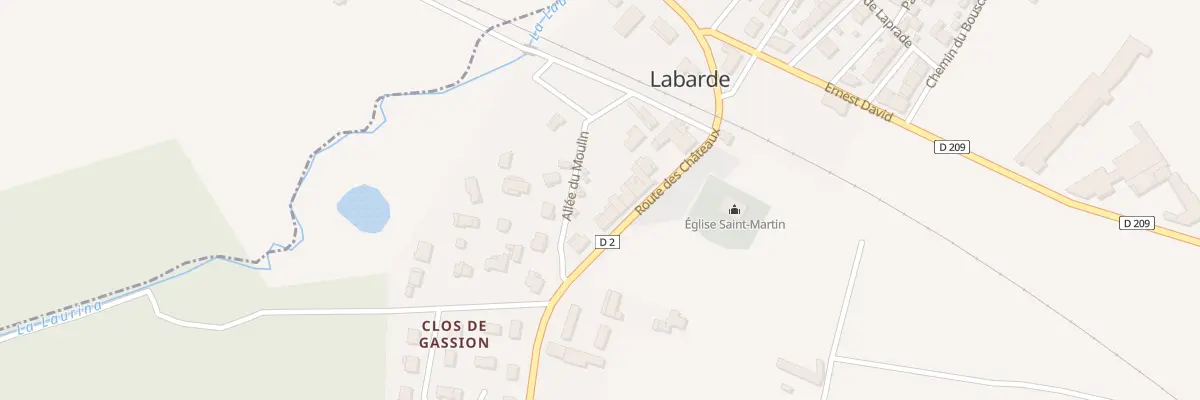 Plan du 20 Rte des Châteaux à Labarde