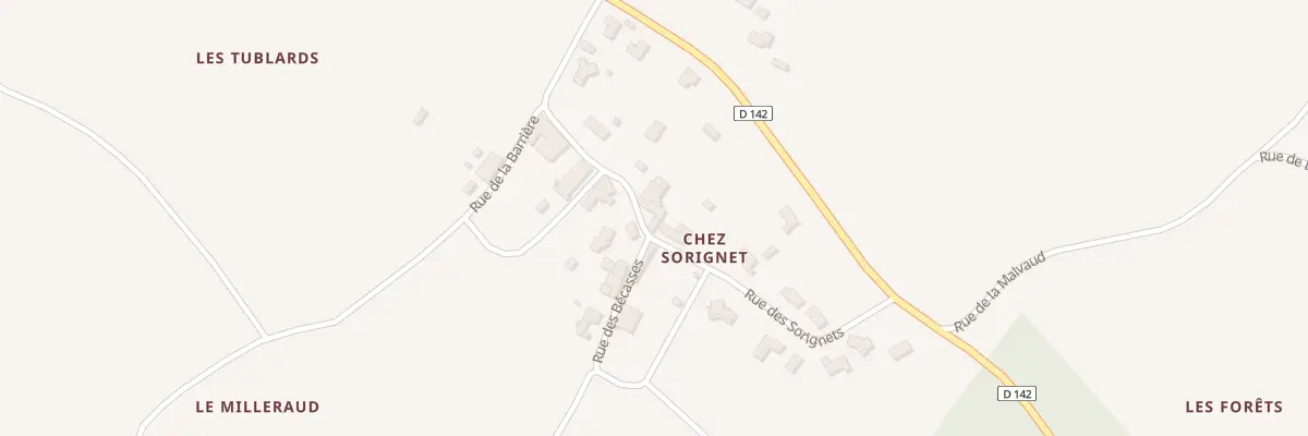 Plan du 17 Rue des Sorignets à Tesson