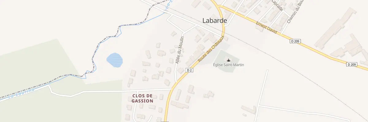 Plan du 22 Rte des Châteaux à Labarde
