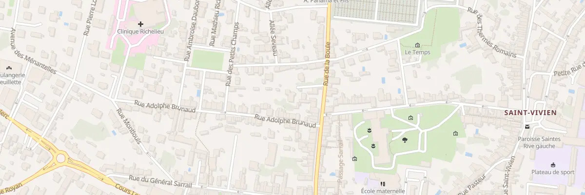 Plan du 83B Rue de la Boule à Saintes
