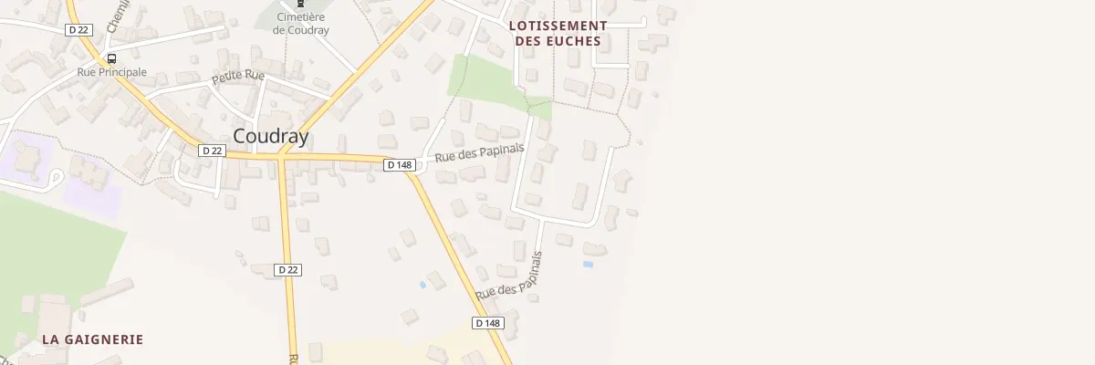 Plan du 10 Rue des Papinais à Coudray