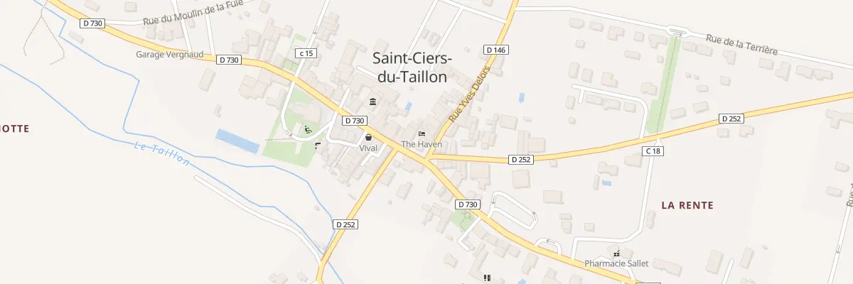 Plan du 1 Rue Yves Delors à Saint-Ciers-du-Taillon