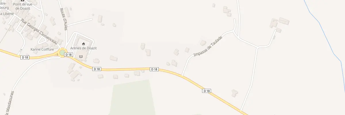 Plan du 21 Rte de Taulade à Doazit