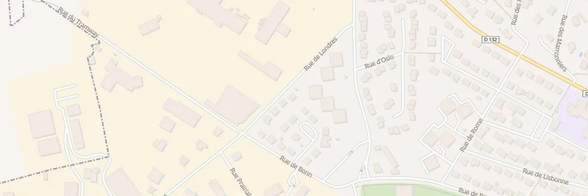 Plan du 158 Rue de Londres à Mayenne