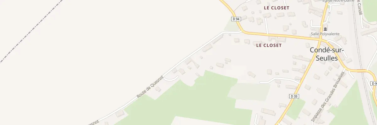 Plan du 7 Rte de Quesnot à Condé-sur-Seulles