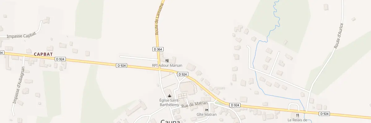 Plan du 91 Av de Saint-sever à Cauna